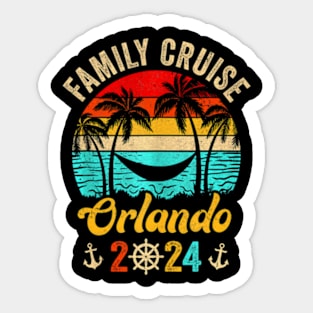 Family Cruise Orlando 2024 Summer Matching Vacation Sticker